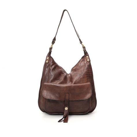 Womens Shoulder Bags Campomaggi Orleans Brown Camper Club Colleferro