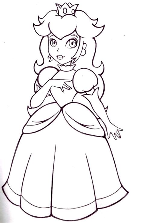 Mario and luigi coloring pages to print. Free Princess Peach Coloring Pages For Kids | Super mario ...