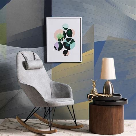Custom Mural Wallpaper Modern Abstract Geometric Pattern Bvm Home