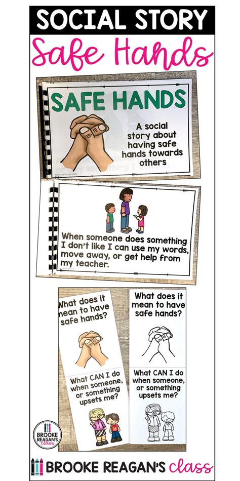 A story hand is a gentle hand massage accompanied by a personalized social story that helps a child deal with stress or anxiety. Social Story: Safe Hands | Social stories, School social ...