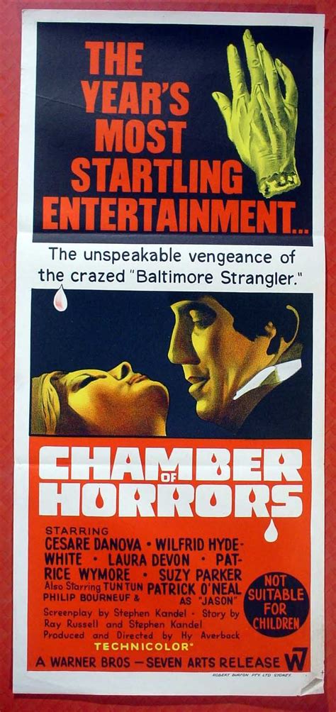 Chamber Of Horrors 1966 Matinee Movie Suzy Parker Kandel