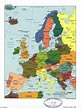 Mapa De Europa Con Ciudades Y Capitales En EspaÃ±ol - Uno