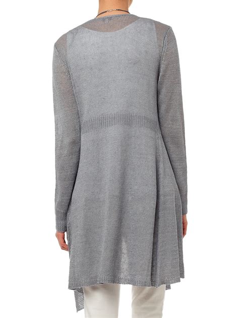 Lyst Phase Eight Luella Linen Cardigan In Gray