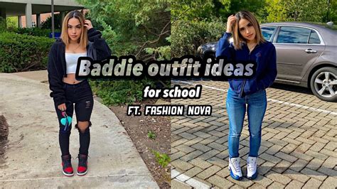 Fall Baddie On A Budget School Outfit Ideas Fashion Nova Try On Haul 🍂 Youtube