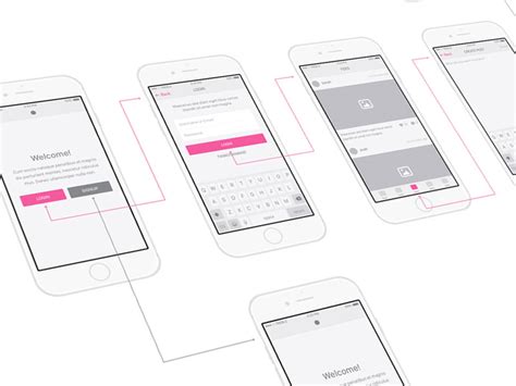 Download Snap UI kit - iOS Wireframes Sketch freebie - Download ...