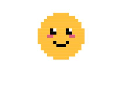 Smiley Pixel Art Brik