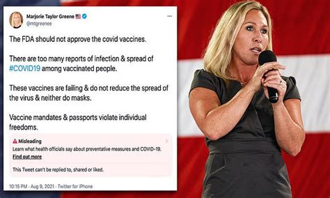 Marjorie Taylor Greene Is Suspended From Twitter For A Week Saying Vaccines Are Failing