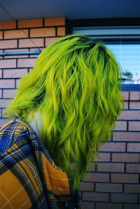 Her hair is really long and it's dyed with a gorgeous blue shade. DIY Hair: 10 Green Hair Color Ideas | Bellatory