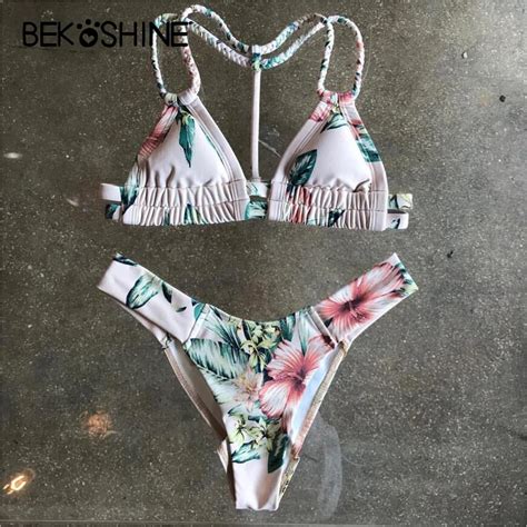 Buy Bekoshine Flower Bathing Suit Print Bikini Set