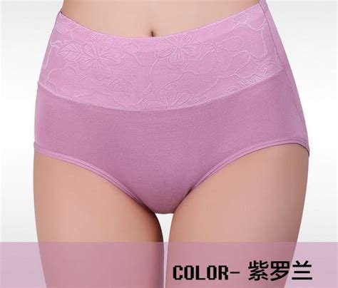 zw90 women modal panty high waist breathable trigonometric panties plus size female underwear