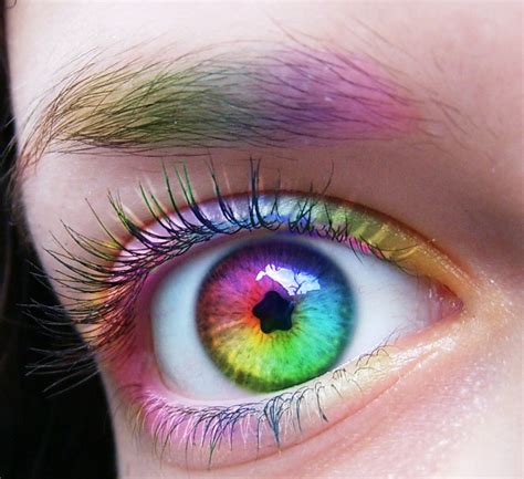 Rainbow Eye Totally Photoshoped But A Cool Idea None The Less