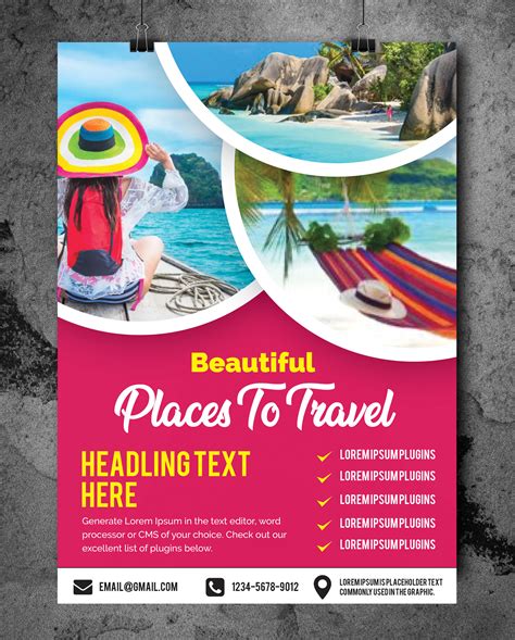 Travel Flyer Vector Art Icons And Graphics For Free Download