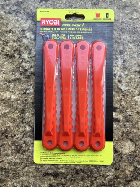 Ryobi Reel Easy Serrated Blade Replacements 8 Pack Brand New 1995