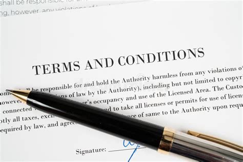 Terms And Conditions With Pen Stock Image Image Of Ballpoint Form