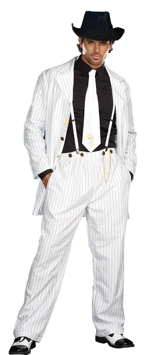 Roaring 20s Zoot Suit Costume Zoot Suit Mens Black Shirt Gangster Suit