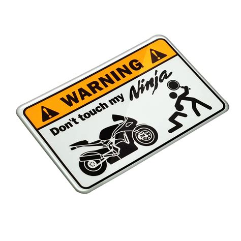 kawasaki ninja stickers motorcycle don t touch motorcycle stickers 3d don t ninja aliexpress