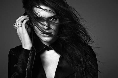 HD Wallpaper Kendall Jenner Women Model Brunette Long Hair Dark