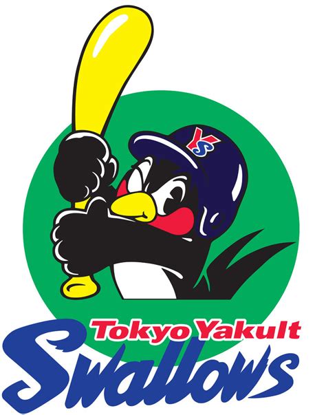 자유영혼 도쿄 야쿠르트 스왈로즈 옛날 버젼 엠블럼 로고 Tokyo Yakult Swallows