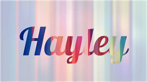 Significado Do Nome Hailey
