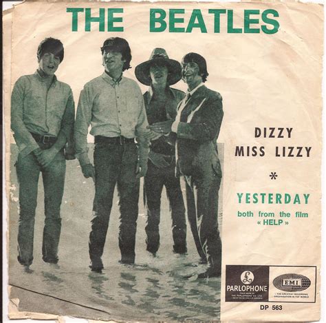 Beatles Forever The Beatles Dizzy Miss Lizzyyesterday 45 Rpm Made In Uk