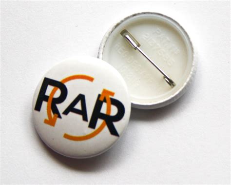 Rar Button Badge I4c Publicity Ltd