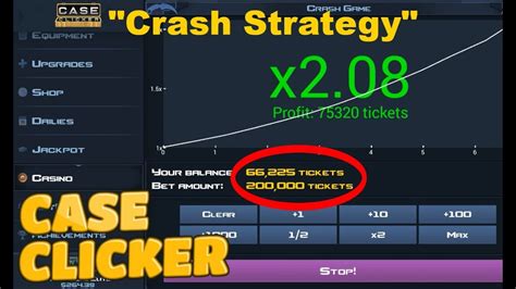 1% of each player's stake goes into the bonus pot. NEW "CRASH UPDATE" EASY TICKETS STRATEGY!!! - Case Clicker ...