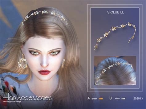 The Sims Resource S Club Ll Ts4 Hair Accessories 202013