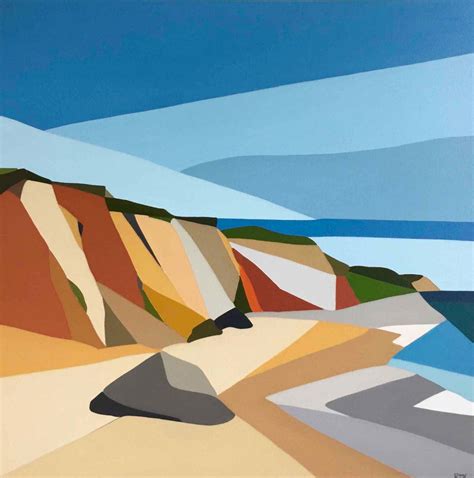 The Sandy Cliffs And Blue Skies Of Marthas Vineyard Abstracted Into