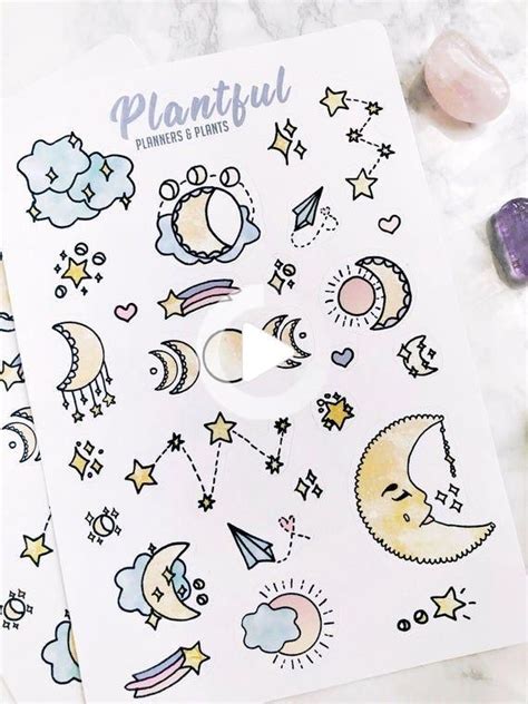 Moon Magic Stickers Decorative Bullet Journal Planner Stickers