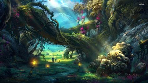 Free Download Enchanted Forest Backgrounds 1920x1080 For Your Desktop