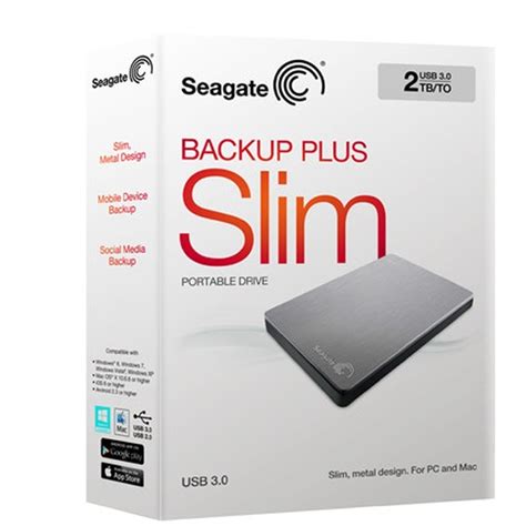 We recently reviewed its larger brethren, the backup plus. Buy Seagate Backup Plus Slim 2 TB Wired External Hard Disk ...