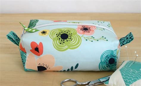 Diy Zippered Box Pouch Tutorial