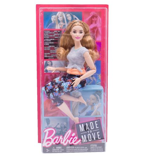 Barbie Lalka Made To Move Fitness Curvy Mattel FTG80 FTG84 Sklep Kleks