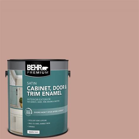 Behr Premium 1 Gal S170 4 Retro Pink Satin Enamel Interior Cabinet