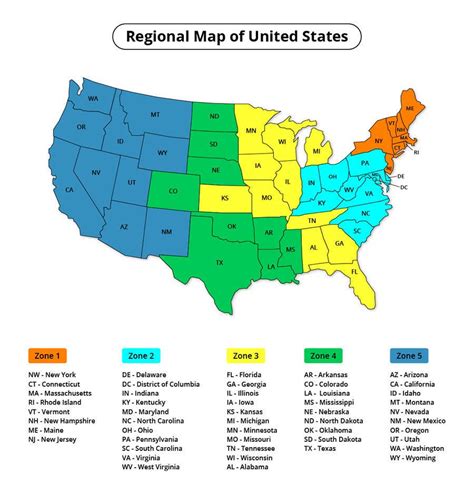 Color Map Of The United States Map Gambaran