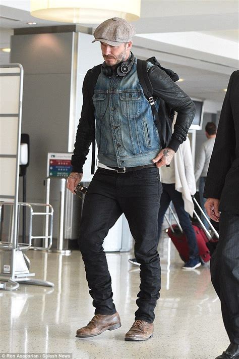 Where To Now David Beckham Looked Rather Handsome As He Arrived At Jfk