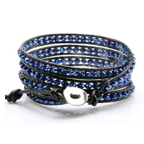 Ladies Blue Beaded Bracelet For Women