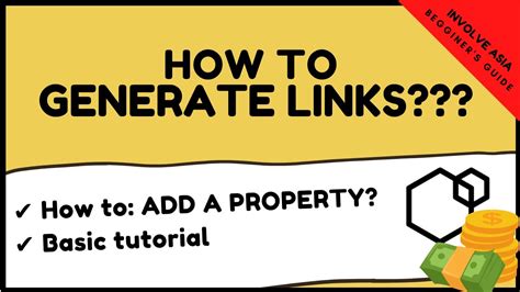 How To Generate Links On Involve Asia Involve Asia Beginners Guide