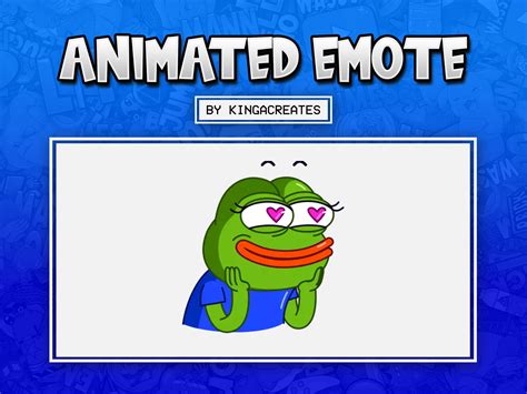 Animated Emote Pepe In Love Peepo For Twitch And Discord Etsy New Zealand