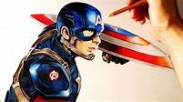Cómo Dibujar a Capitán América Realista con lápices de colores | How to ...