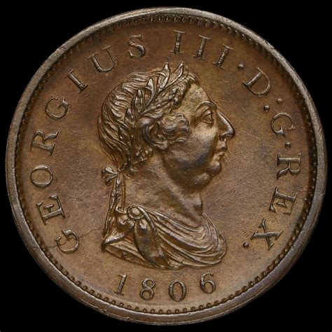 1806 George Iii Early Milled Copper Penny