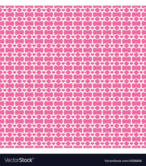 Seamless Love Pattern Pink Hearts And Stars Vector Image