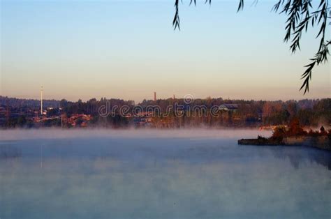 Autumn Morning Mist Stock Photo Image Of Background 104153880