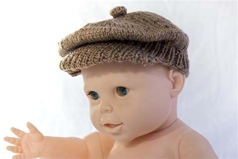 Knitting Pattern Pdf Newsboy Cap Brimmed Cap Baby Boy Cap Etsy Baby