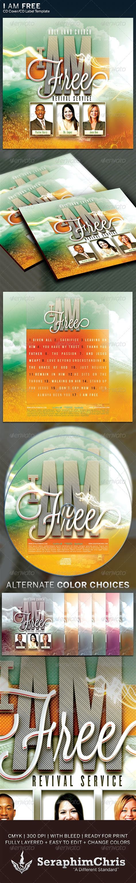 I Am Free Cd Cover Artwork Template By Seraphimchris Graphicriver