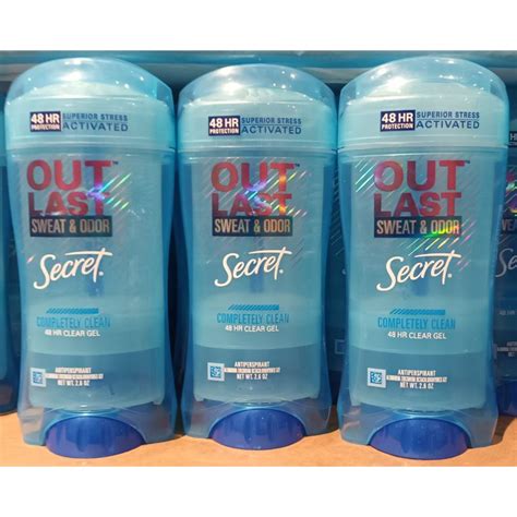 secret outlast invisible solid antiperspirant deodorant for women completely clean 2 6 oz