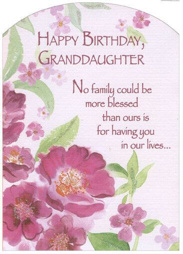 The best happy birthday granddaughter images: Pink Flowers with Glitter Z Fold: Granddaughter - Birthday ...