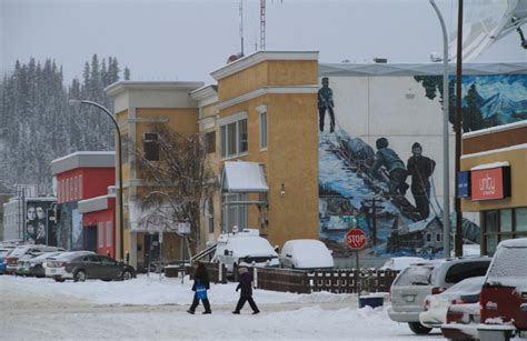 Winter In Downtown Whitehorse Yukon Elliott Street