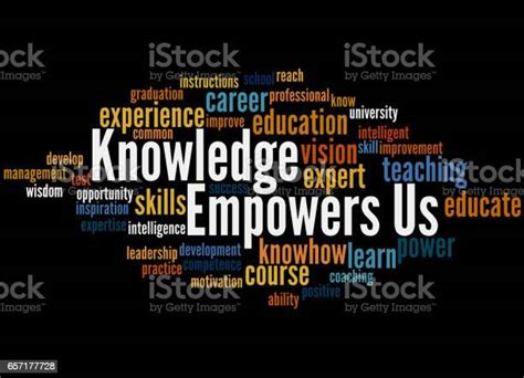 Knowledge Empowers Us Word Cloud Concept 3 Stock Illustration