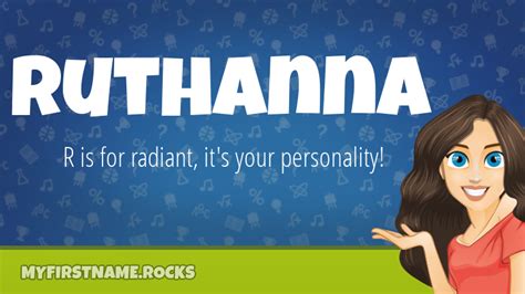 Ruthanna First Name Personality And Popularity